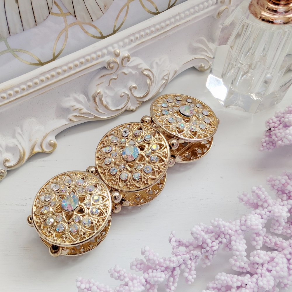 Elastic stretch rhinestone bracelet